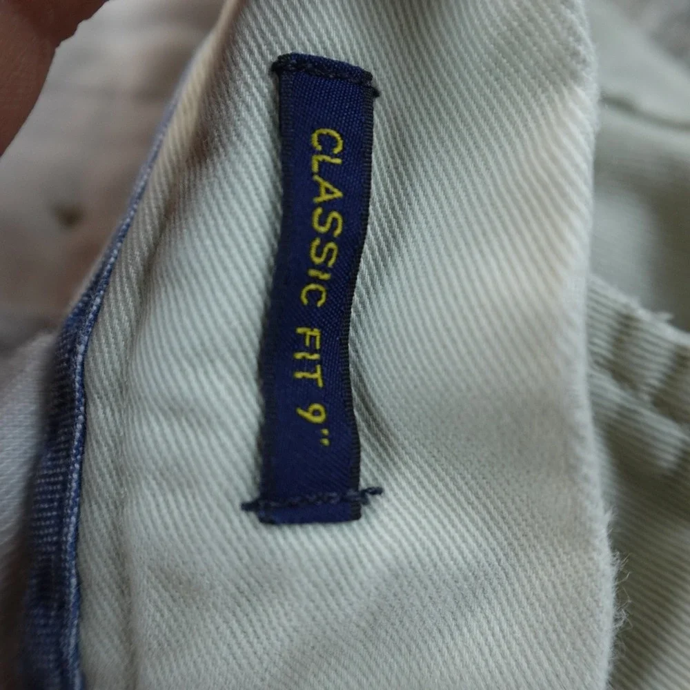 Polo Ralph Lauren Shorts‎ Mens 36 Beige Chino Golf Classic Fit Flat Front Casual